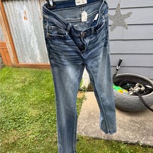 BKE Payton Mid-Rise Bootcut Jeans - Blue